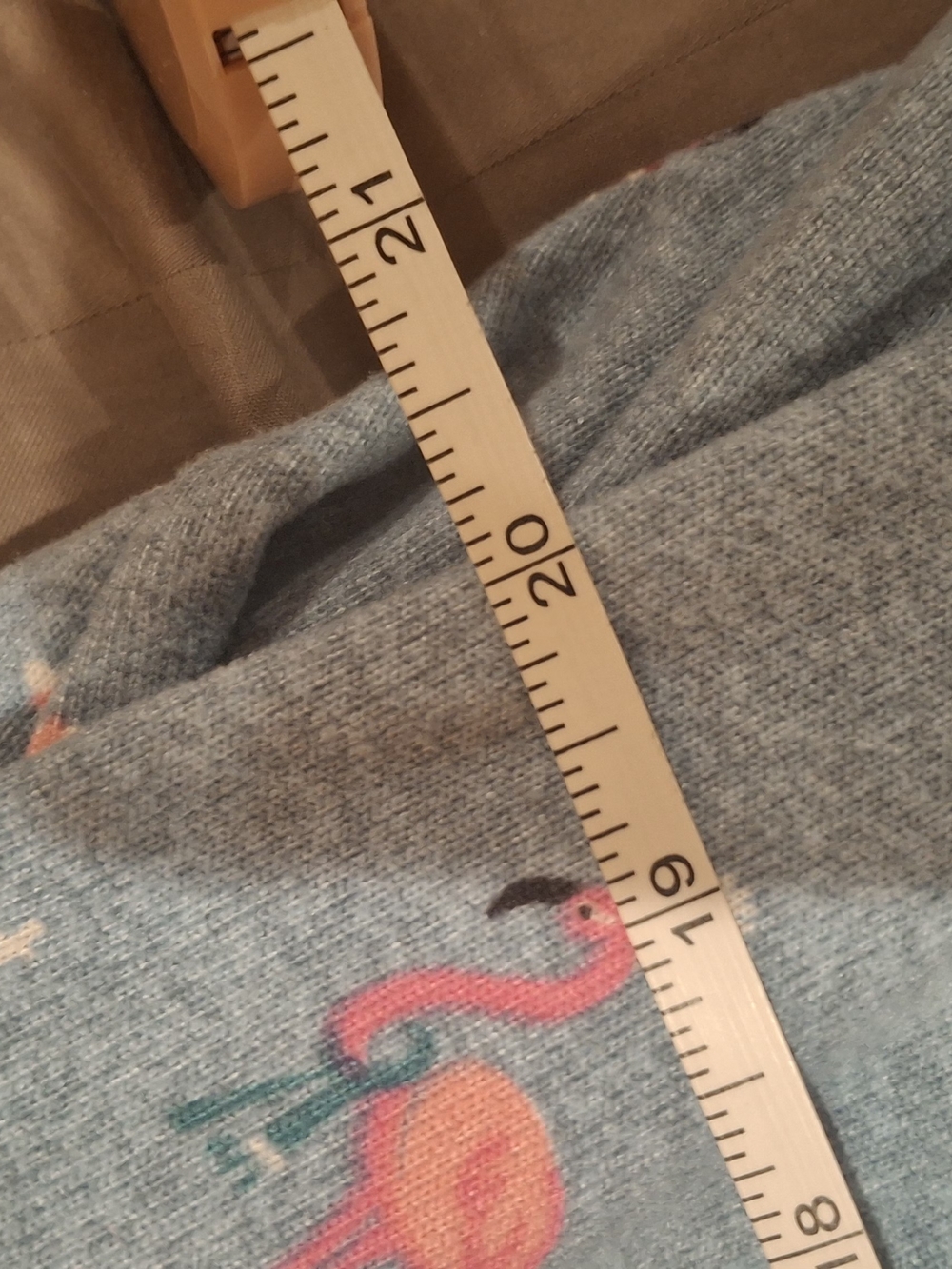 Relaxed Light Blue Women’s Pajama Set with Pink Accent Print - Picture 15 of 16